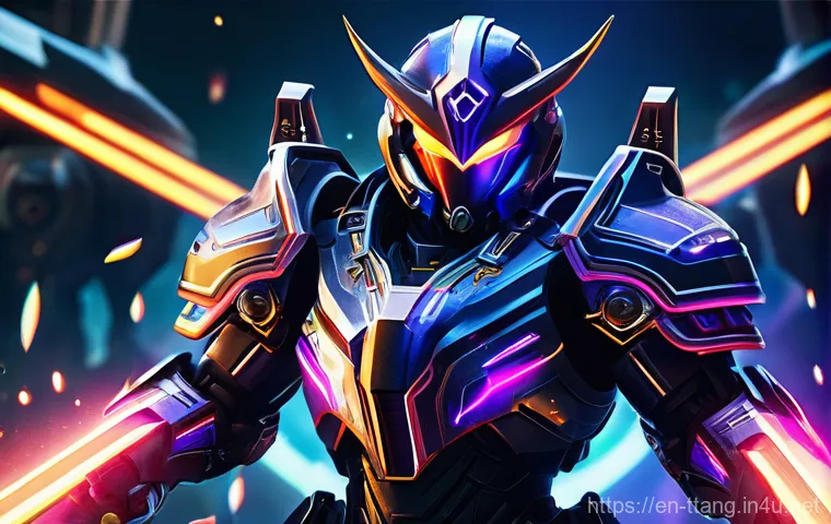 탕탕특공대 경쟁 콘텐츠 리뷰 - **The Tanky Brawler in Mid-Game Mayhem:** A formidable "tanky brawler" character, fully clad in rein...