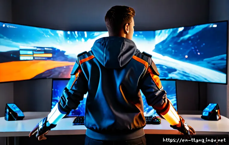 Home 17 탕탕특공대 추천 캐릭터 및 이유 - Photorealistic gaming recommendation scene, confident futuristic survival hero in practical tactical...